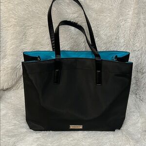Versace Perfume Black and Blue Women's Tote Bag